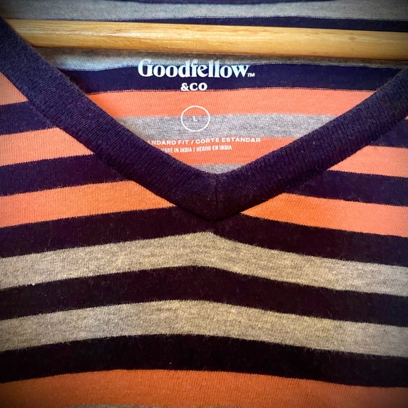 Goodfellow L Stripped T-shirt - Picture 2 of 4